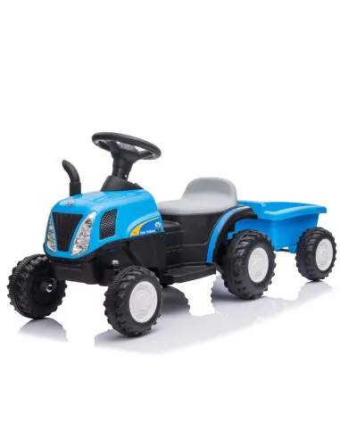 LT921 Tracteur électrique enfants New Holland Small 6V remorque lumières et sons