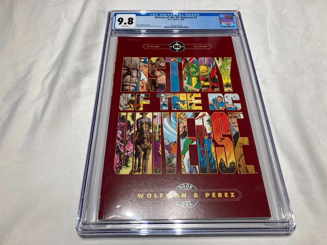 History of the DC Universe 1 CGC 9.8 NM/M George Perez Art 1986