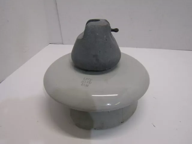 Old Vintage Ceramic Lapp 20000 Cable Pole Insulator 1969 High Voltage