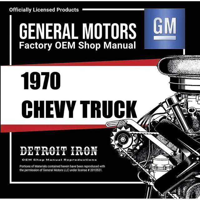 1970 Chevrolet Light Duty Truck Shop Manual / Chassis Overhaul Manual on CD-ROM