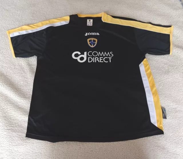 Joma Cardiff City FC 2008 Away Football Shirt Mainly Black (Fowler 8) Size XL