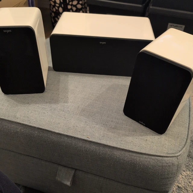 TANGENT EVO BOOKSHELF and Center Speakers - in White Gloss - Great ...