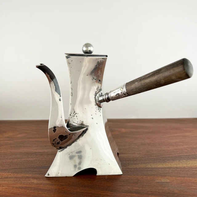 Superb Sheng / Luen Wo Chinese Secessionist Sterling Silver Coffee Pot No Mono