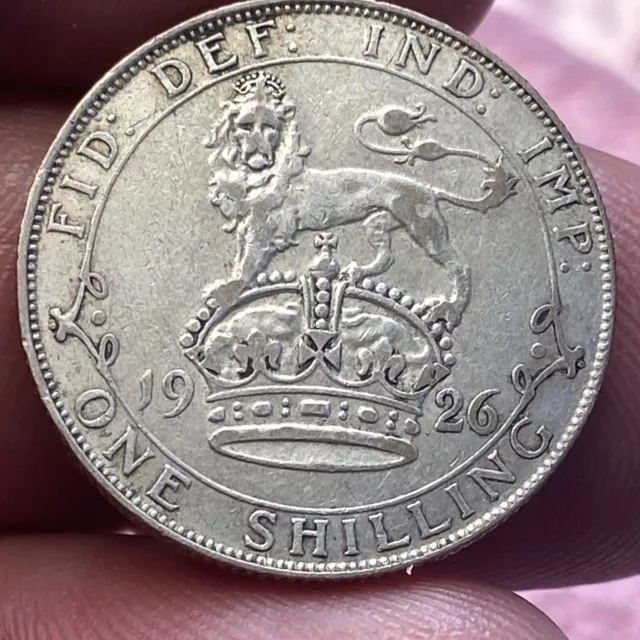 1926 Great Britain 1 Shilling Nice Coin