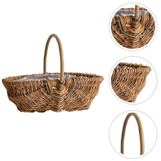Sacyic Baskets Storage Bins [6-pack] Fabric Storage Baskets Cloth Baskets Empty Gift Baskets with Rope Handles Decorative