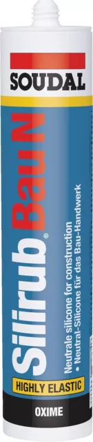 Soudal Bausilikon Neutralsilikon Silicon Fugendichtstoff Markenqualität 300ml