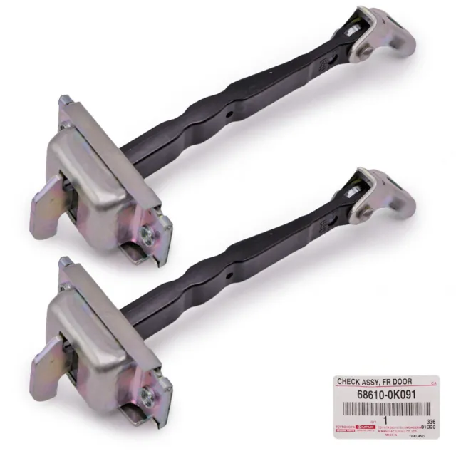 Pair Front hinges Stop Check Limiter Strap Fits Toyota Revo Rocco 2015 2020