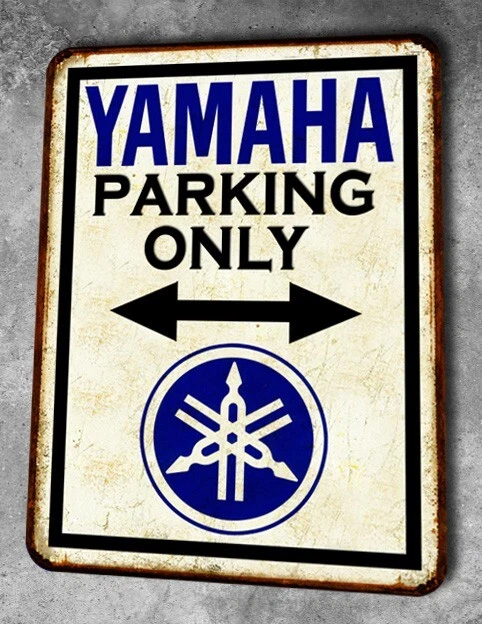 Placa Metálica Vintage Original Para Yamaha 350 RDLC (4LO) - Decoración Nostálgica Para Taller O Garaje