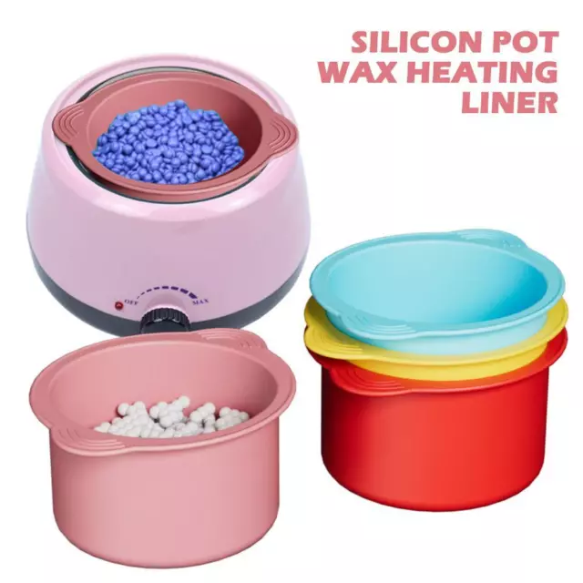 Silicone Bowl For Wax Heater Heat-resisting Reusable Wax Pot Hair Removal  5R3W