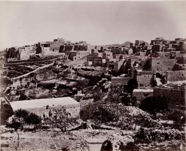 Belén Palestina Foto Albúmina Impresión de Aprox. 1890 Pequeño Formato