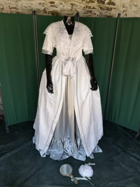 Abito stile georgiano 1790 cosplay reenactor teatro regina Charlotte