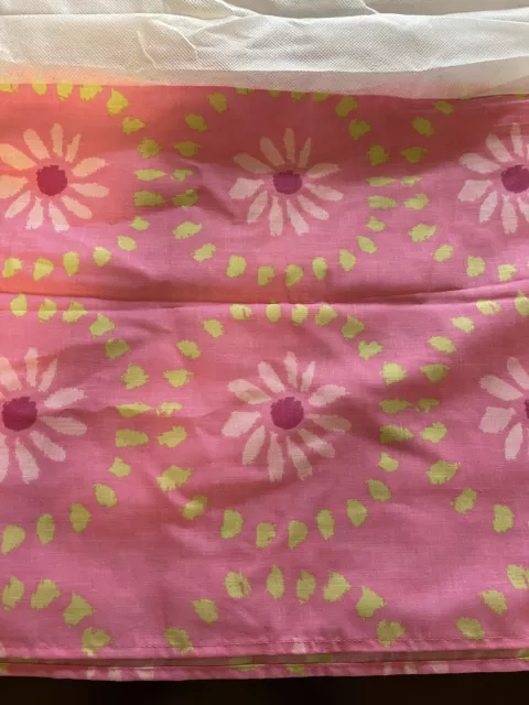 Falda de cama doble Jumping Bean para niños flores rosadas