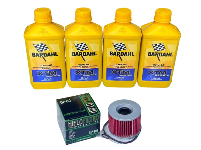 Kit Tagliando Moto Bardahl - Olio XTS 10w50 3L + Filtro HF204 - Per Moto 4T - Foto 9