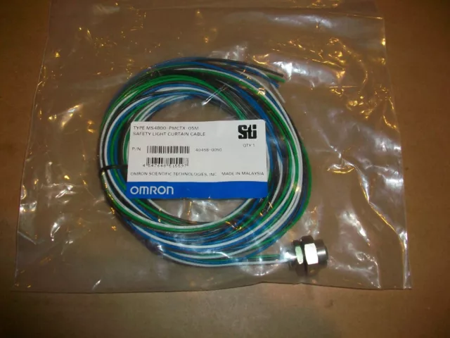 Omron STI Light Curtain Cable MS4800-PMCTX-05M  NEW IN BAG