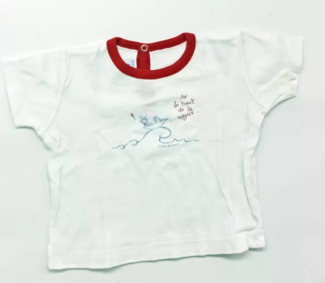 Original Bébé T-Shirt De Petit Bateau Taille 12M