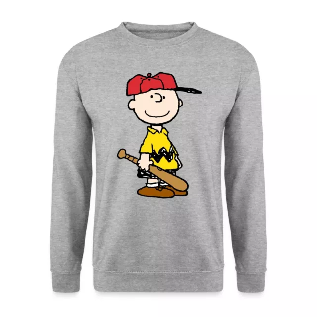 Peanuts Charlie Brown Baseball Sport Unisex Pullover