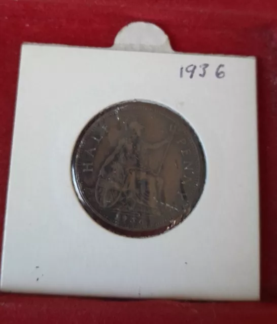 1936 George V Halfpenny