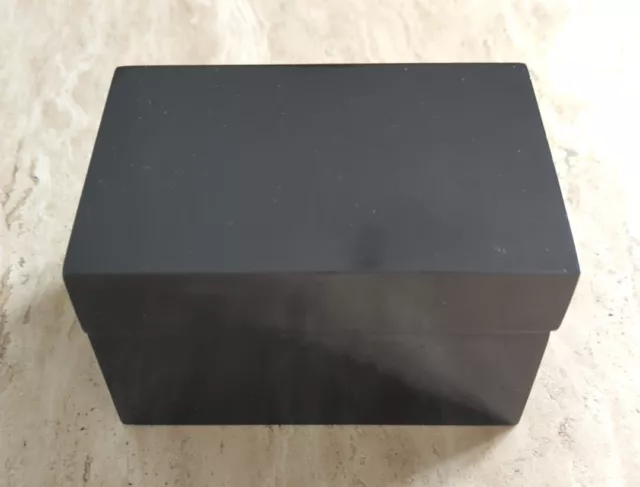 Small Decorative Black Lacquered Box With Lid