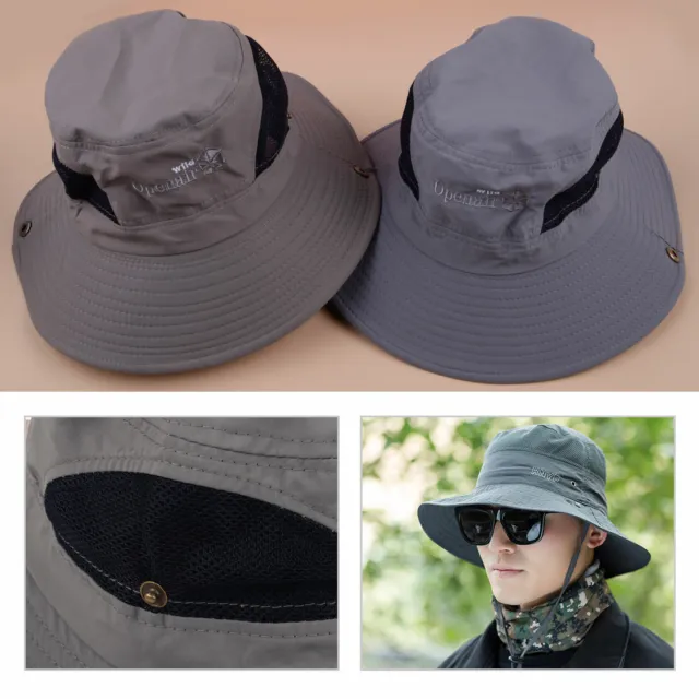 Wide Brim Boonie Bucket Hat Cap Fishing Military Hunting Safari Outdoor Hiking
