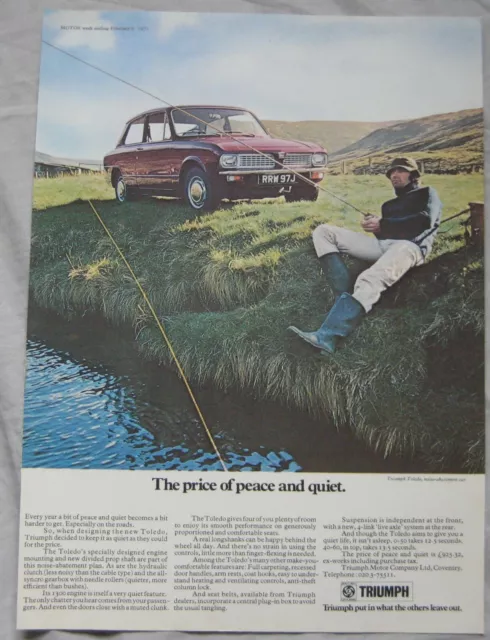 1971 Triumph Toledo Original advert No.1