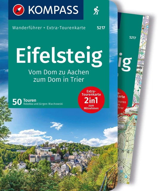 KOMPASS Wanderführer Eifelsteig, 50 Touren Jürgen Wachowski