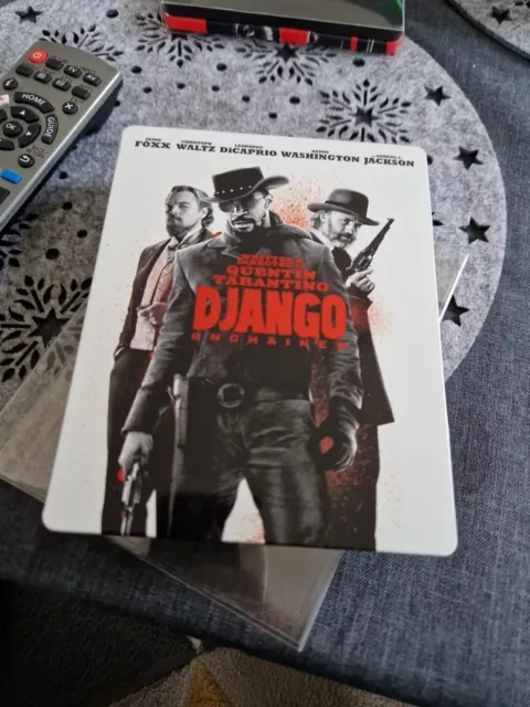 Django Unchained : Quentin Tarantino Blu-ray SteelBook  Jamie Foxx 2014 Zone A