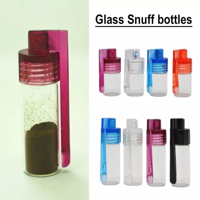 Portable Glass Snuff bottles Waterproof Pill Case; Sealed Pill Container S0Z2