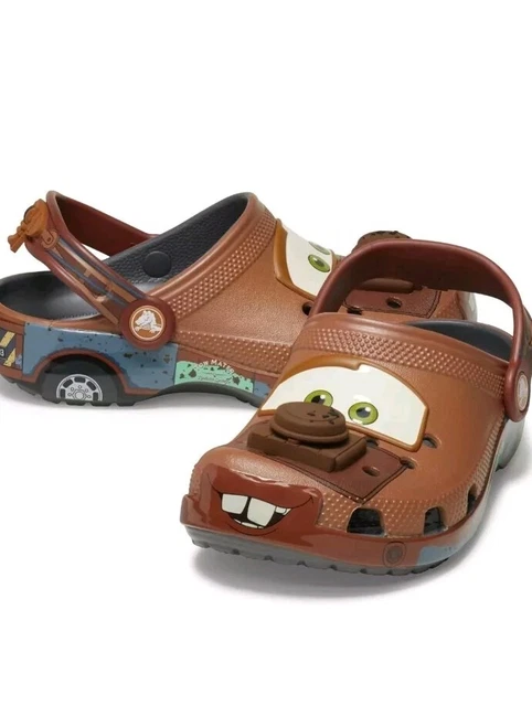 CROCS X DISNEY Cars Mater Classic Clogs Kids EU 34-35 209376-0DA US J3 ...