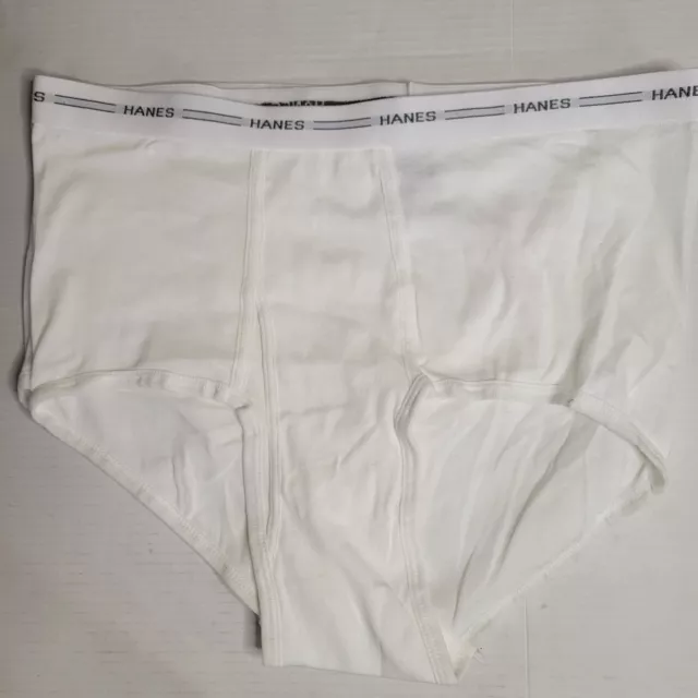 Hanes Comfort Flex Tagless Mens XL White Briefs Underwear Tighty