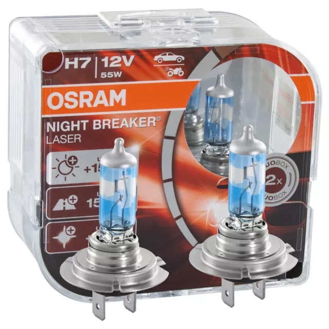 OSRAM H7 NIGHT BREAKER LÁSER DuoBox Next Generation 1500 lm bombilla