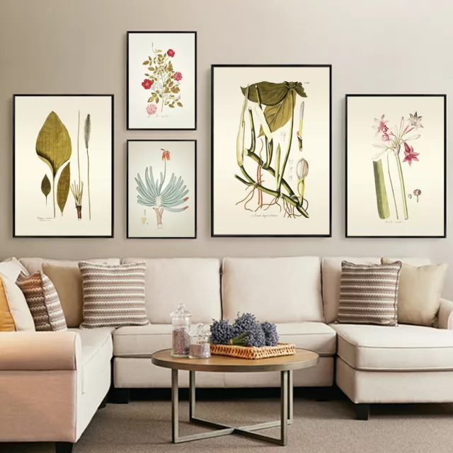 Modern Plant Flower Art Canvas Print Poster Picture Wall Nordic Decor Painting