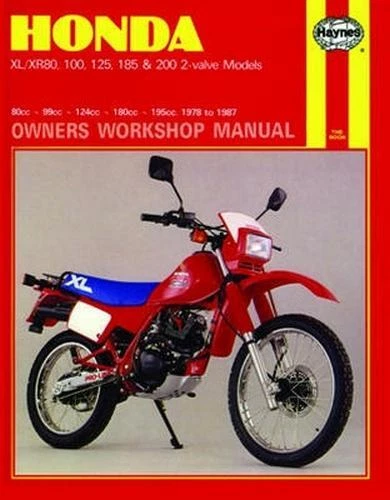 Haynes Shop Repair Manual #566 Honda XR80/XR100/XR200/XL200/XL100/XL125/XR185