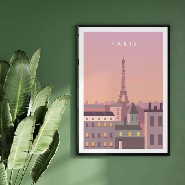 Paris France Travel poster Choose your Size