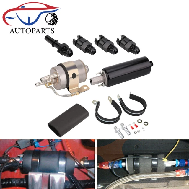 LS FUEL FILTER & Regulator EFI Fuel Pump Kits Walbro Returnless 6AN