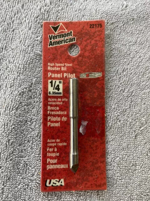 Vermont American  22175, 1/4" Panel Pilot High Speed Steel Router Bit