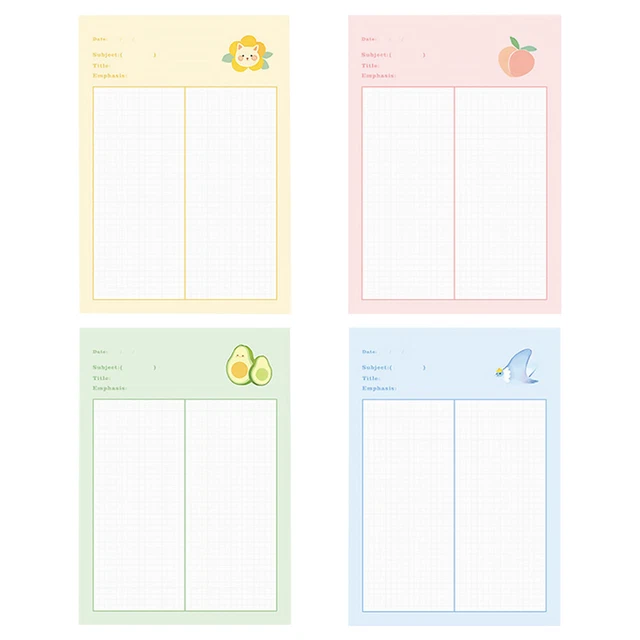 Papel de notas calendario para refrigerador refrigerador calendario planificador almohadillas adhesivas