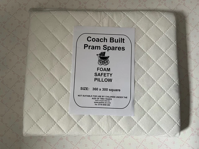 Pram Pillow - Coach Built Prams Silver Cross Kensington Balmoral 30x36cm Deluxe