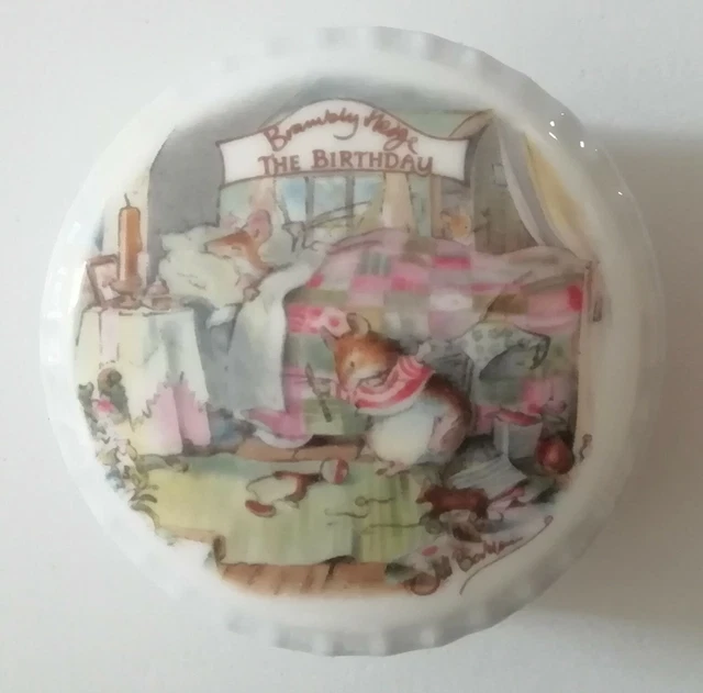 Royal Doulton Brambly Hedge Compleanno Miniatura Portagioie