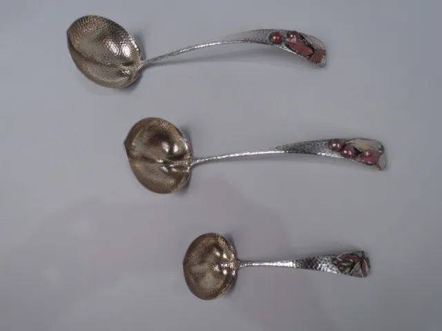 Gorham Ladles Soup Oyster Sauce Serving American Sterling Silver Mixed Metal