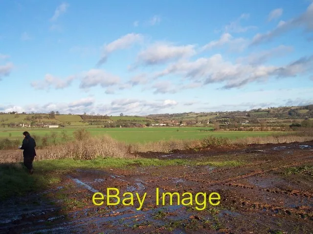 Photo 6x4 Flood Plain of the River Frome and the Filly Brook Looking NE t c2006