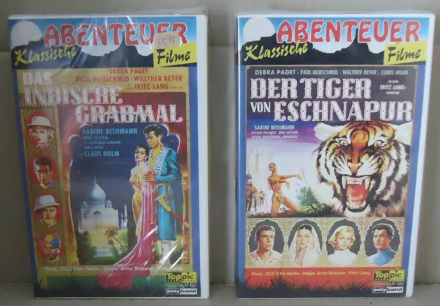 DAS INDISCHE GRABMAL / DER TIGER VON ESCHNAPUR  Klassiker  VHS Raritäten NEU OVP
