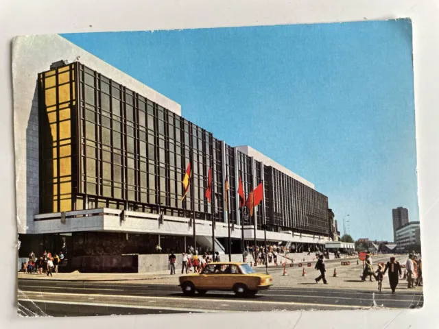 DDR AK Postkarte Berlin Palast der Republik Oldtimer Lada 1976