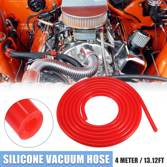 6mm ID 16.40ft Car Silicone Vacuum Hose Pipe Water Air Boost Line Tube Red