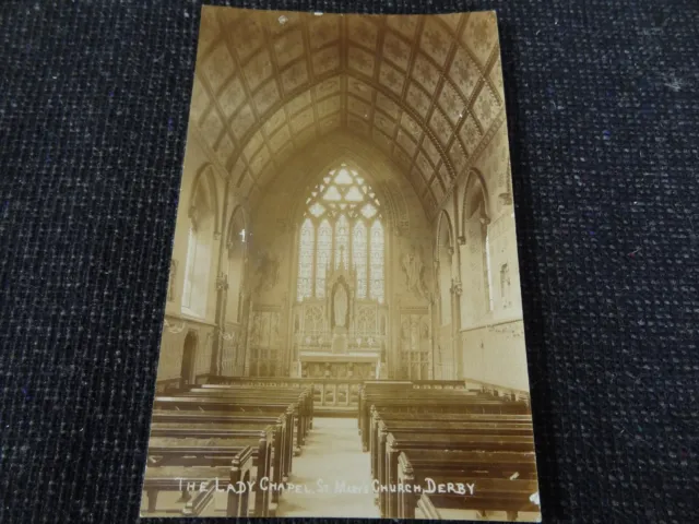 The Lady Chapel St Marys Church Derby Postcard - 83546