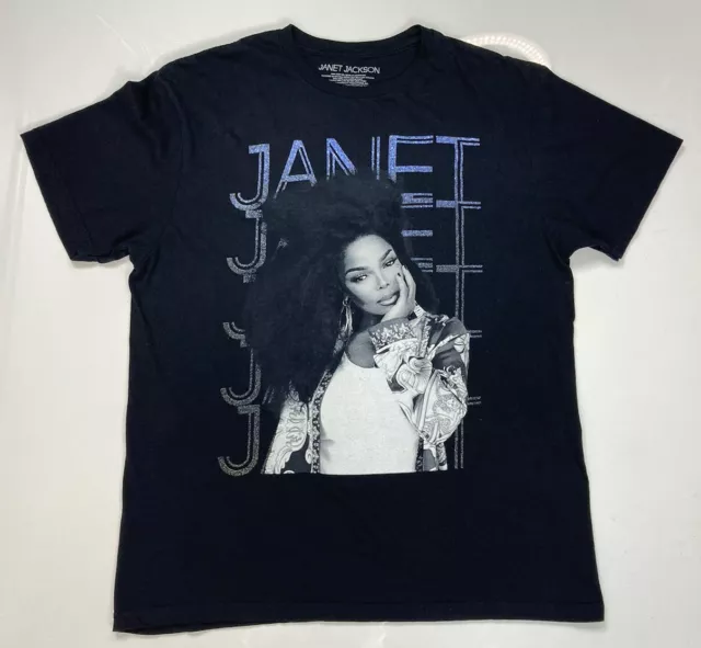 Janet Jackson Together Again 2023 Tour Graphic T-shirt Men Medium Black Music