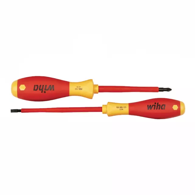 Wiha 32105 Insulated 5.5mm Slotted + #2 Phillips Screwdriver Set