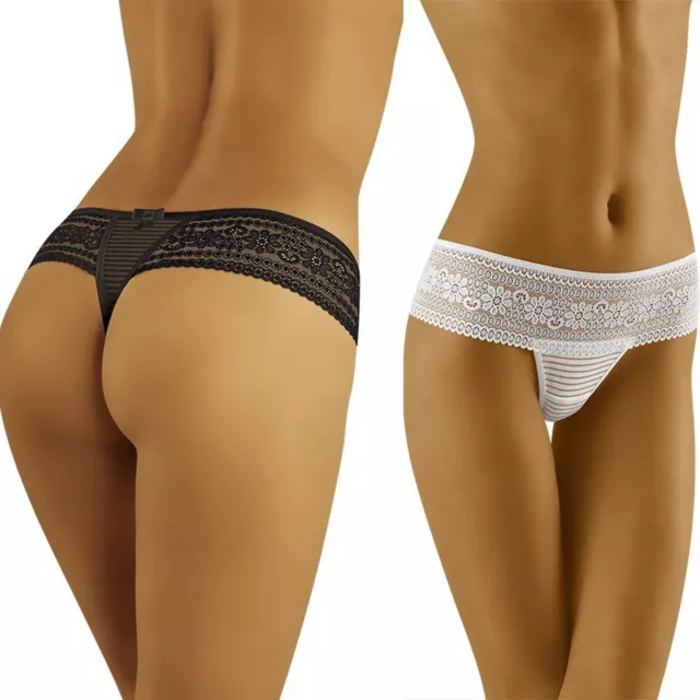 String WOLBAR FORLANA Sexy Femme Noir ou Blanc Tailles S M L