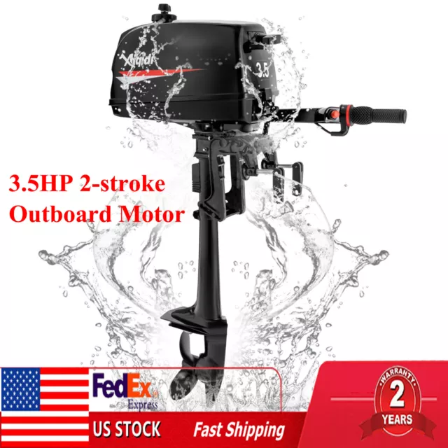 3.5HP Outboard Motor 2-stroke Boat Engine CDI Ignition Water Cooling 4500r/min