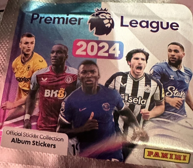 PANINI PREMIER LEAGUE 2024 official stickers Collection. 25 Sealed