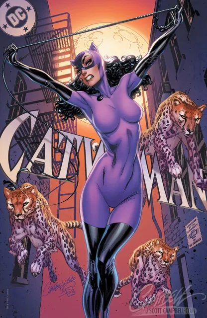 CATWOMAN 80th ANNIVERSARY SPECTACULAR 1 J SCOTT CAMPBELL EXCLUSIVE D VARIANT NM